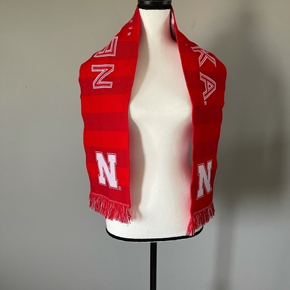 Nebraska Cornhuskers UNL Scarf go big red - Picture 1 of 8